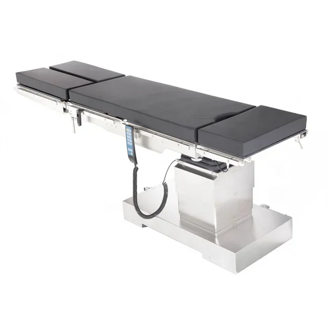 adjustable four sections tabletop electric surgical operating bed with mobile controller