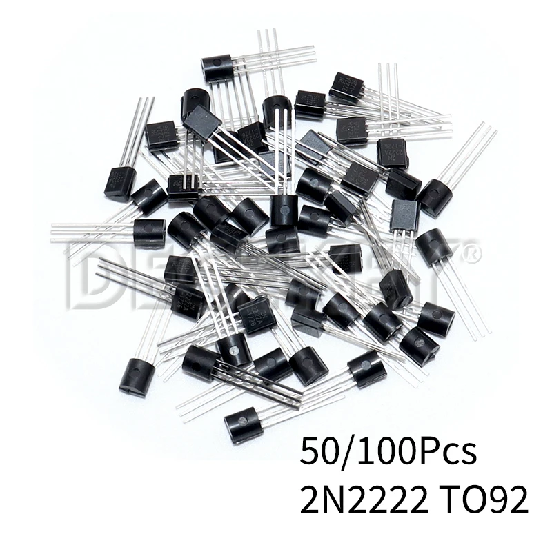 50/100PCS Transistor Kit 2N2222 TO92 NPN 30v 800MA Transistors Electronic kit