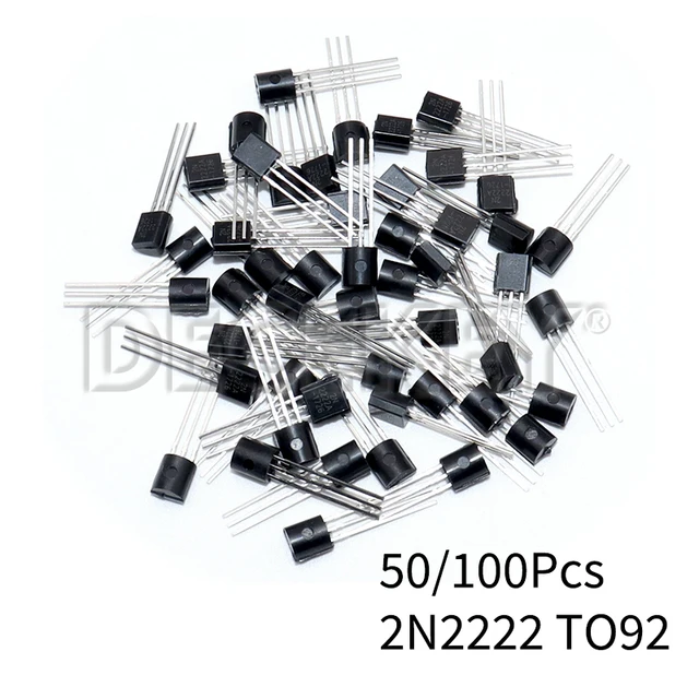 Zestaw tranzystorów 50/100PCS 2N2222 TO92 Tranzystory NPN 30v 800MA Zestaw elektroniczny