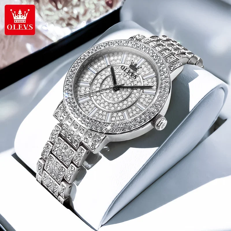 

Olevs 9904 full watch women fashion stainless steel ladies wristwatch luxury elegant quartz women's watches