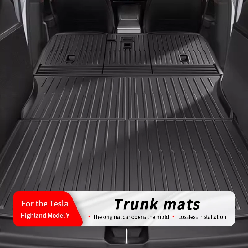

For Tesla 2025 Model Y All Weather Waterproof TPE Front Rear Trunk Cargo Liner Mat Accessories Luggage bedding Trunk mat