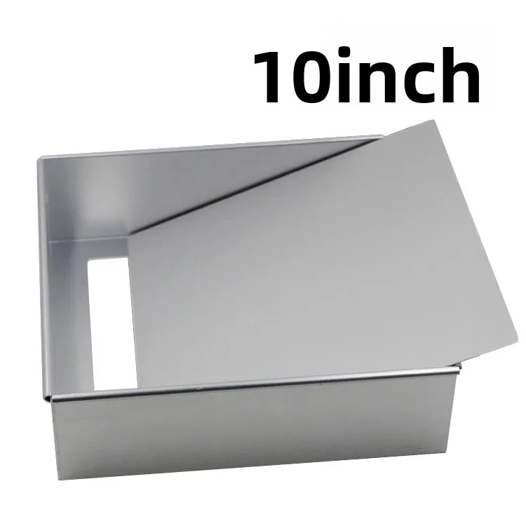 

0-Inch Square Cake Mold Removable Bot Aluminum Alloy Baking Mold for Oven Boxed Cake ing Tool European Sle Commercia...