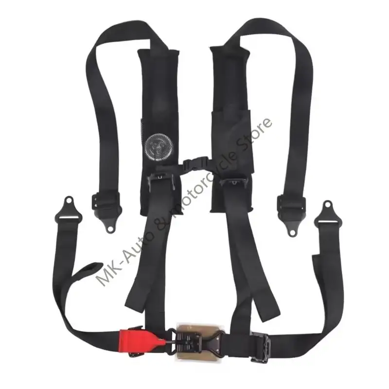 

F62F A114220 Регулируемая 4 -точечная система жгута жгута с карманными и кожаными пятнами для ATV UTV боковых транспортных