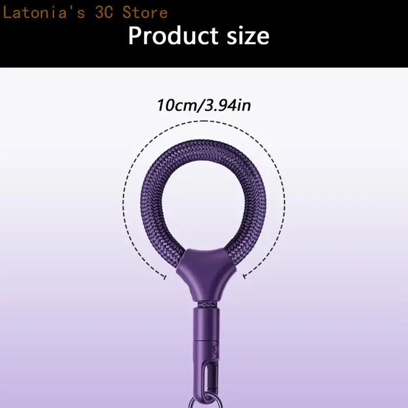 Sehr dünnes 0,18 mm starkes Handy-Umhängeband aus Stahl mit weichem Polyester-Kordel und verstärkter Tragfähigkeit von 10 kg für – Detail 6