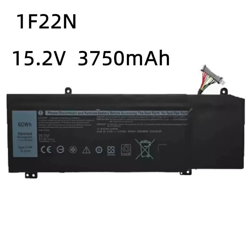 15.2V 3750mAh Laptop Battery 1F22N For DELL ALIENWARE 2018 orion M15 M17 R1 P82F P40E P79F P37E For Inspiron G5 5590 G7 7590