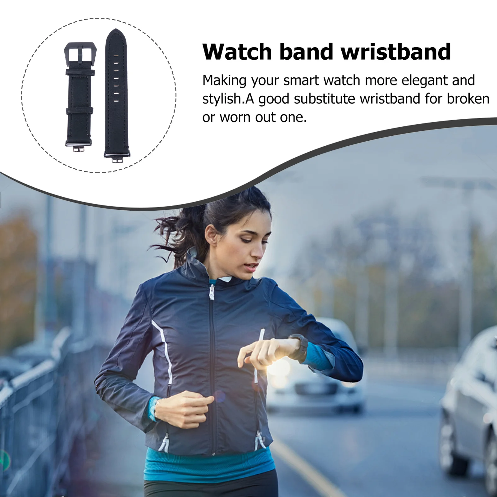 

Stylish Watch Strap for Watch Fit Replacement Band Adjustable Secure Fit Fashion Accessory Long-Lasting Wristband