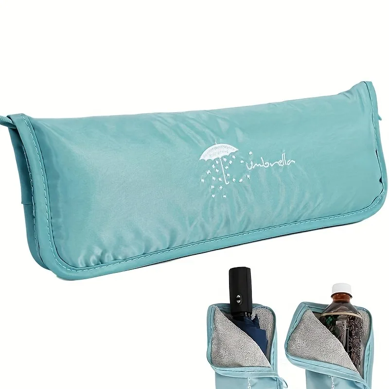 Wasserdichte Regenschirmtasche, Saugfähiger Auto-Regenschirm-Organizer, Faltbare Handtasche im Minimalistischen Stil
