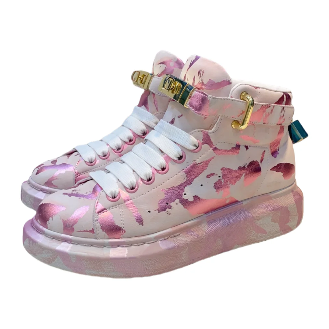 Top Hight Quality Mens Casual Sneakers Real Leather Womens Brand Designer Tennis Shoes Classic Fashion Design  running shoes