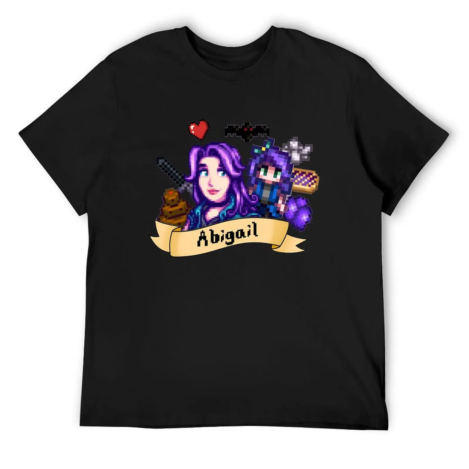 Stardew Valley- Abigail T-Shirt cute tops quick drying vintage mens big and tall t shirts