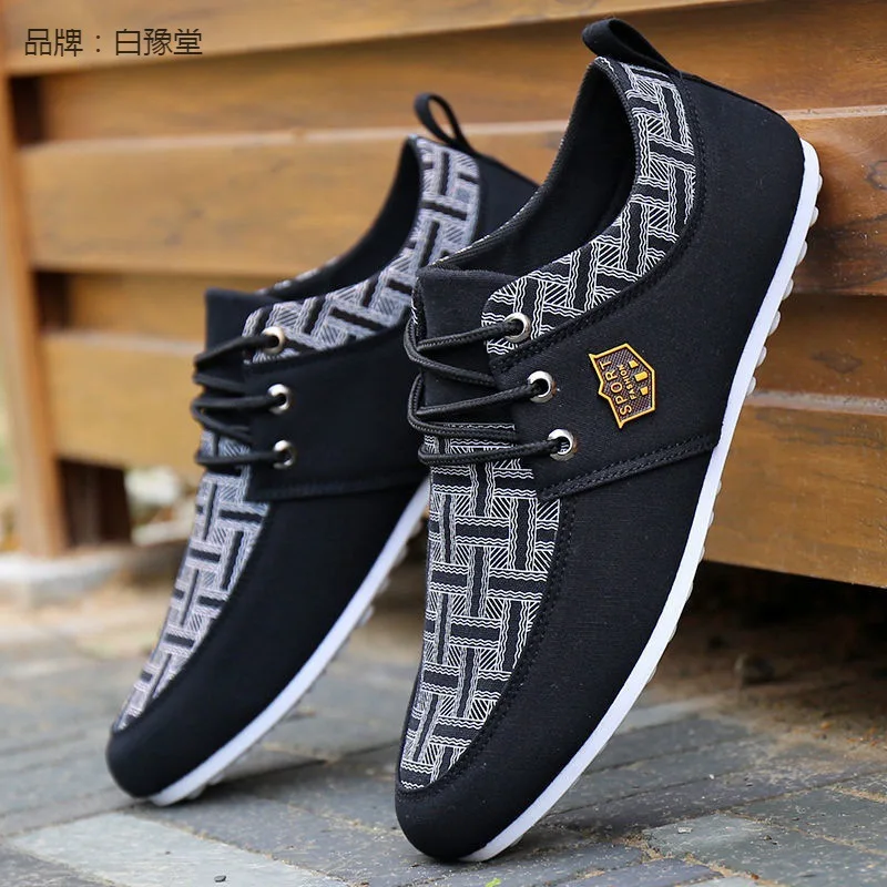 New Men Shoes 2023 Spring Autumn Casual Imitation Leather Flat Shoes Lace-up Low Top Male Sneakers Tenis Masculino Adulto Shoes