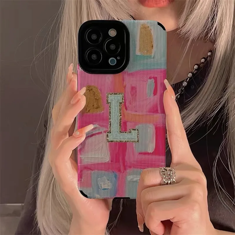 Clorful Graffiti Letters Phone Case For iPhone 13 12 11 14 15 Pro Max X XR XS Max 7 8 15 Plus Shockproof Bumber Soft TPU Cover