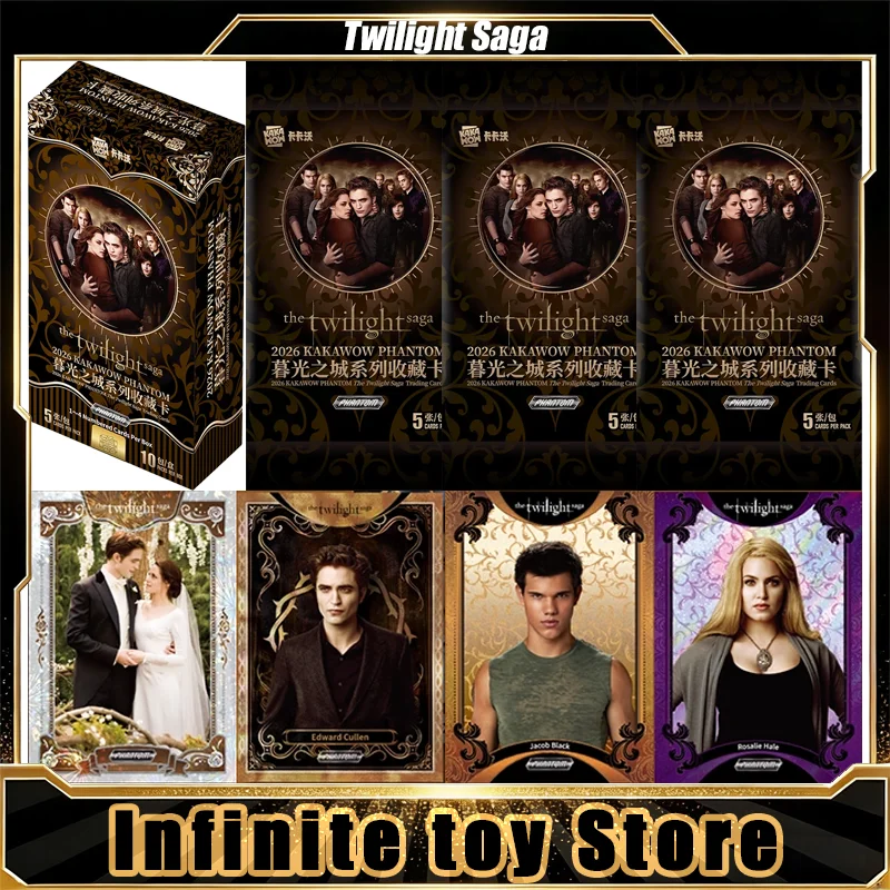 2026 KAKAWOW Twilight Saga Karten Echte Anime-Sammelkarten Kollektionsset Brettspiel Feiertagsspielzeug Geburtstagsgeschenke für Mann Frau