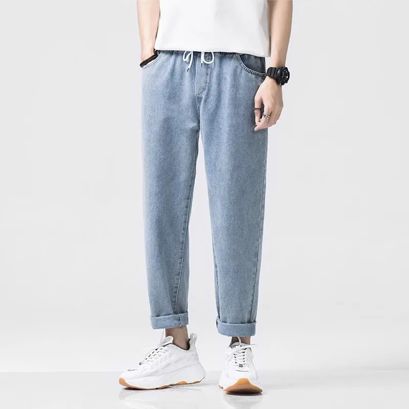 Jeans Men Wide Leg Cargo Pants Streetwear Baggy Men Korean Fashion Loose Straight Male Clothing Hip Hop Style Male Trousers