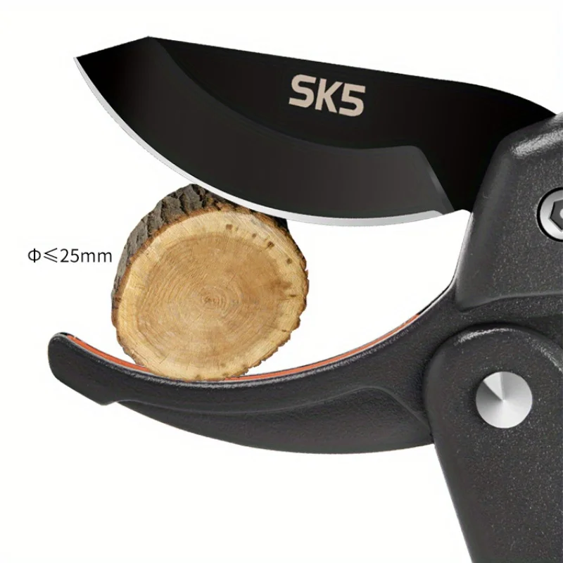 SK5 Stainless Easy-Cut Pruning Shears – Labor-Saving Garden Fruit Tree & Floral Trimmer, Compact EDC Scissors