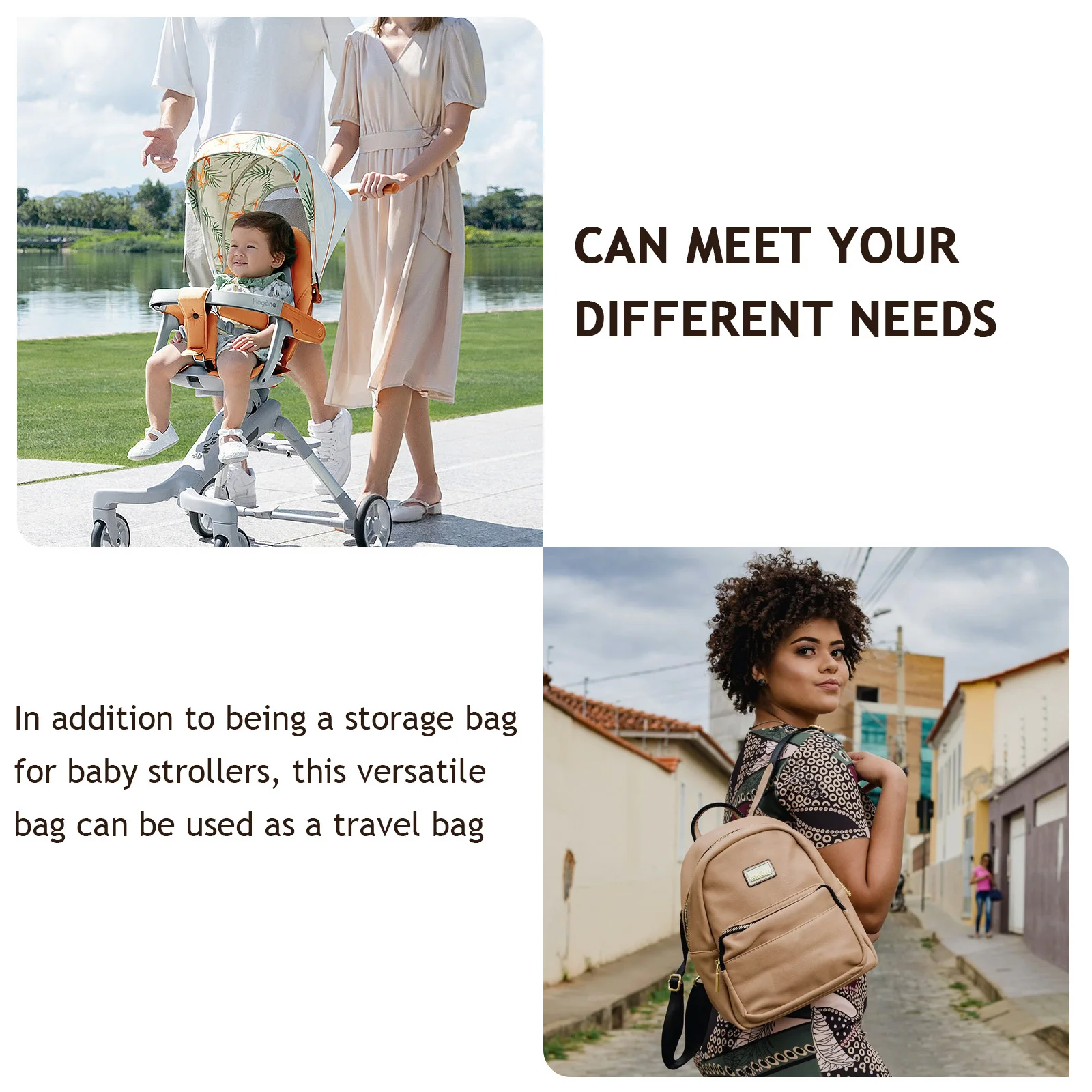 Stroller Storage Bag Travel Cover Large Capacity Dirtproof Stroller Travel Bag for Airplane Car Seat Storage Organizer