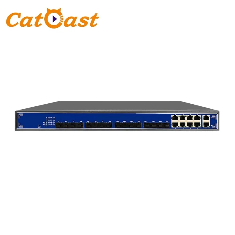 8 Pon Ports Gpon OLT Independent 1U chassis Equipment with 8 Pon Ports which supports up to 1024 ONUs