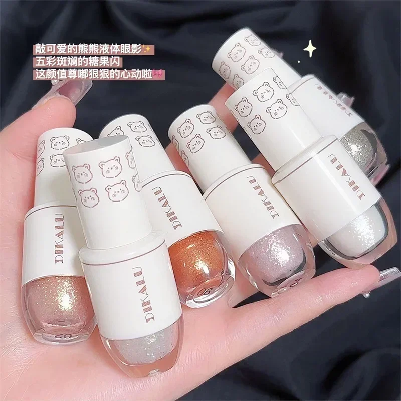 DIKALU ظلال عيون سائلة على شكل دمعة، مكياج عيون إيجيو ساليفا بيرليسسينت، مسحوق كريستال لامع للغاية #1