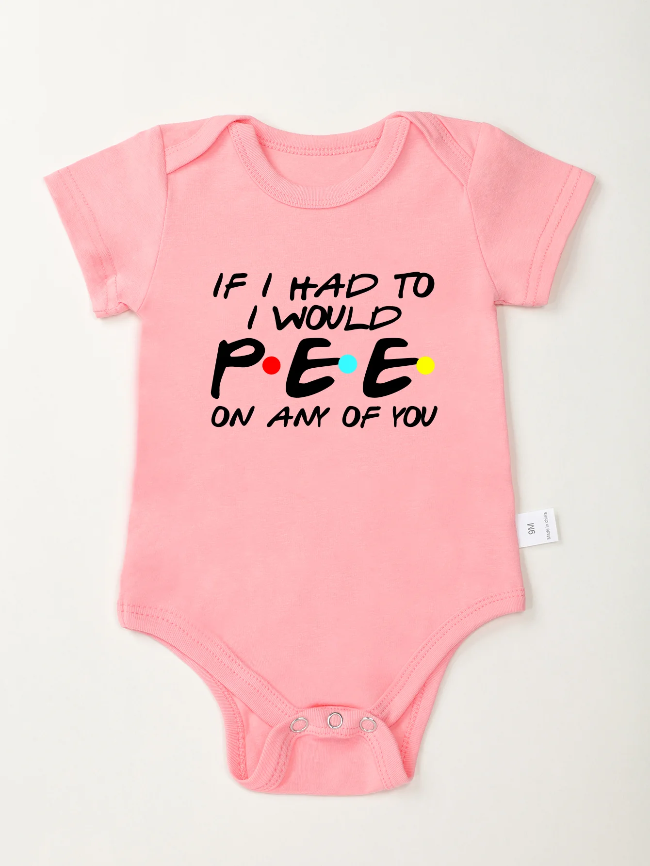 Newborn Short Sleeve Toddler Rompers Baby Boy Girl Bodysuit Infant Jumpsuit Fashion If I Had To I Would Pee On Any of You