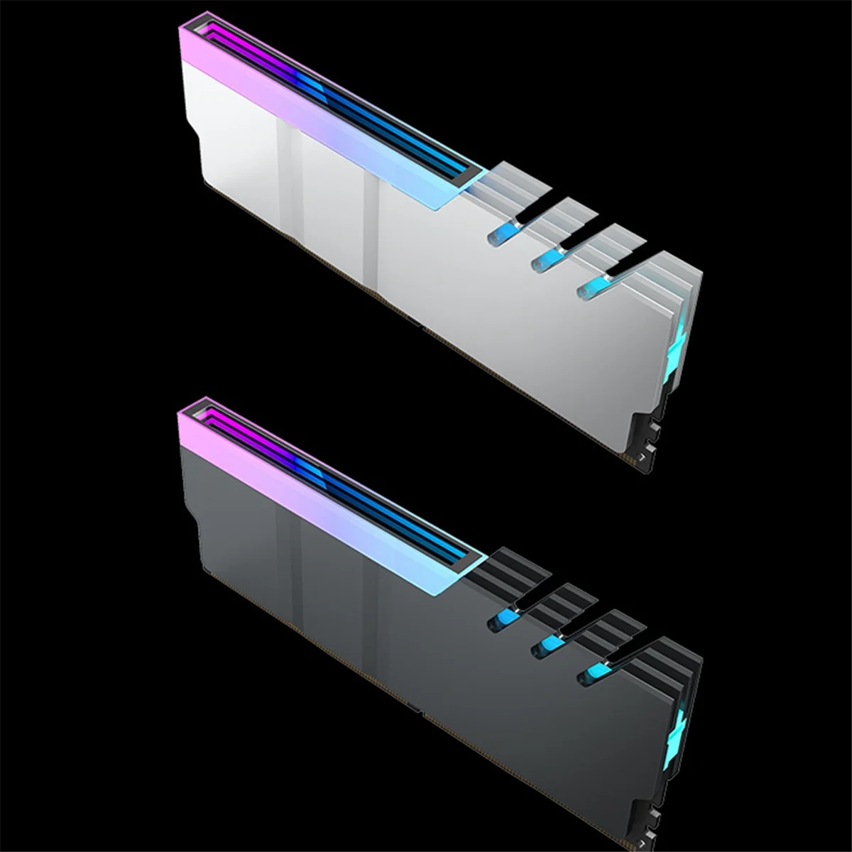 ATP-Computer DDR4 DDR5 5V ARGB Sync Memory Radiator PC RGB Colorful RAM Heatsink Cooler Cooling Shim Armor Silver White