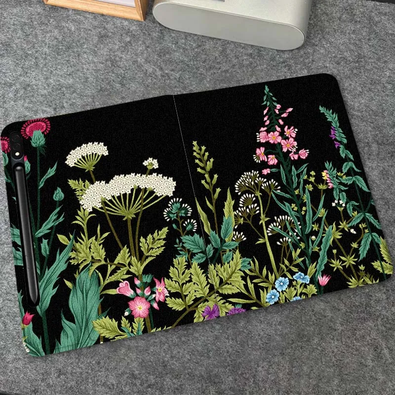 

Beautiful Flower Plant Pattern For Samsung Galaxy Tab S10 S9 S8 S7 FE Lite Soft Flexible Support Tablet Case Gift