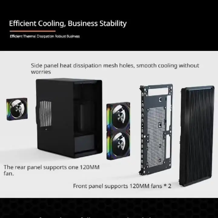 WJCOOLMAN Craftsman 1 MTAX/ITX PC Case USB3.0 Open Fence Panels