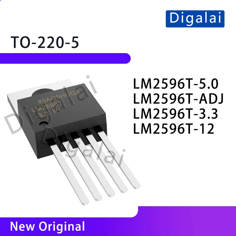 LM2596T-5.0 LM2596T-ADJ LM2596T-3.3 LM2596T-12 DC-DC power supply chip 100%Original In Stock TO-220-5