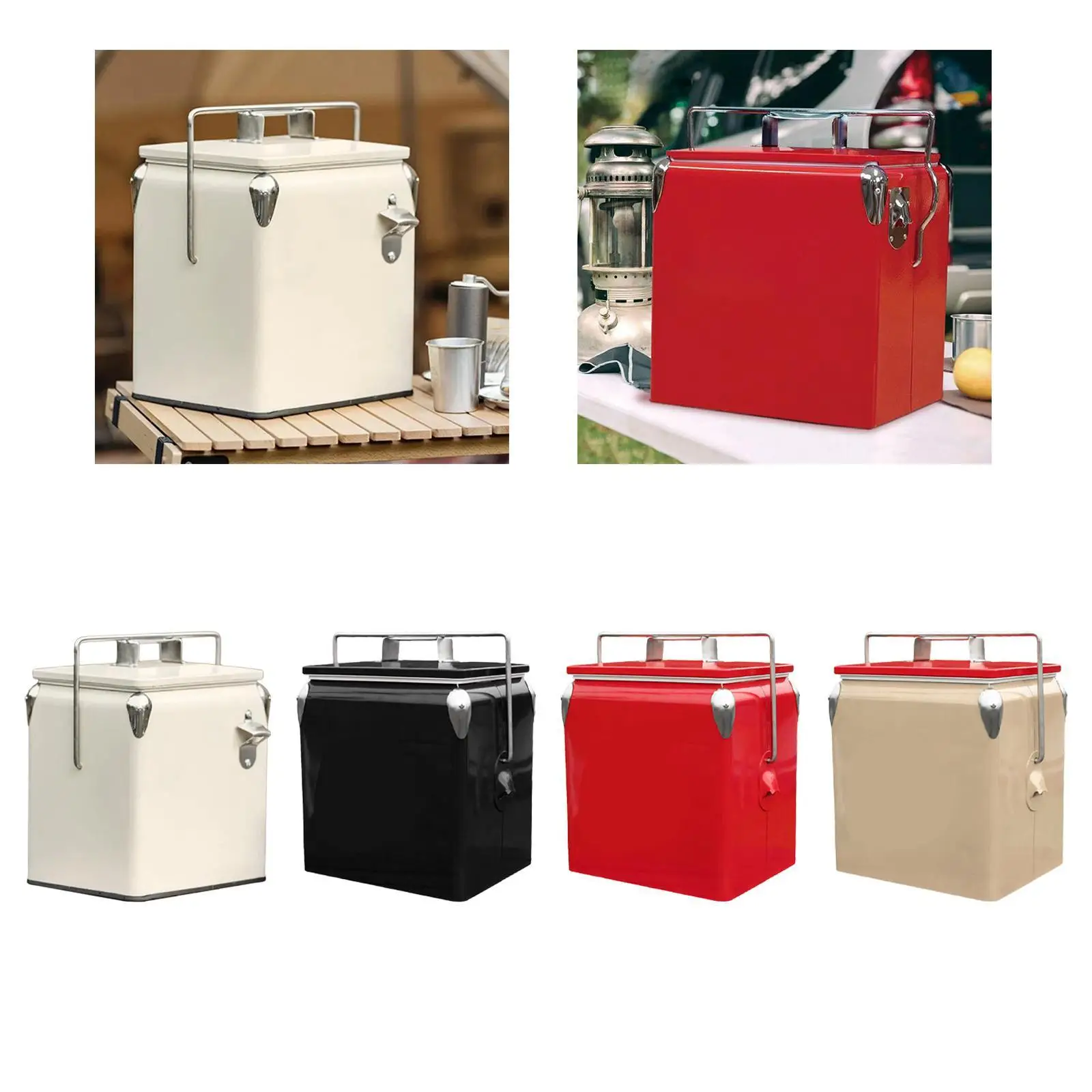 

Ice Chest Cooler Insulated Box for Freeze/Hot Food Portable Cold Storage Ice Box Ice Bucket for Party Bbqs Beach Boat Camping