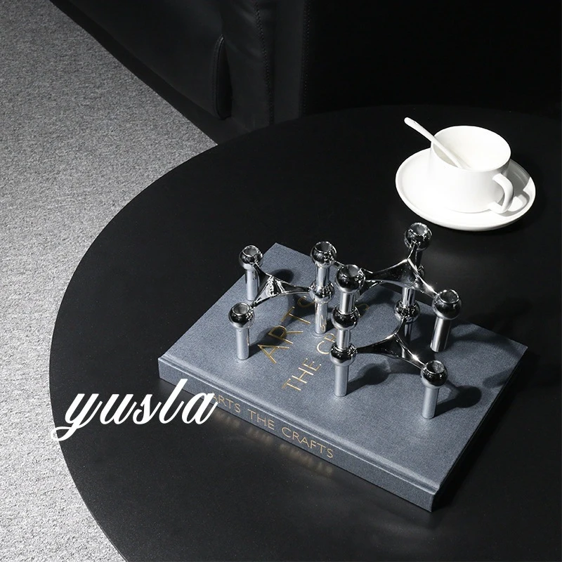 Cross-border minimalist French candlestick console cabinet for living room, tabletop, sales office, hotel, restaurant, and homes
