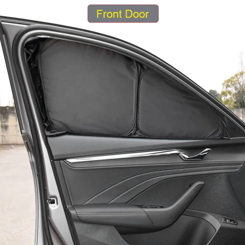 Car Black Windows Privacy Sunshade For Skoda OCTAVIA 2015-Present Anti-UV Heat Insulation Protect Cover Interior Accessories view 2