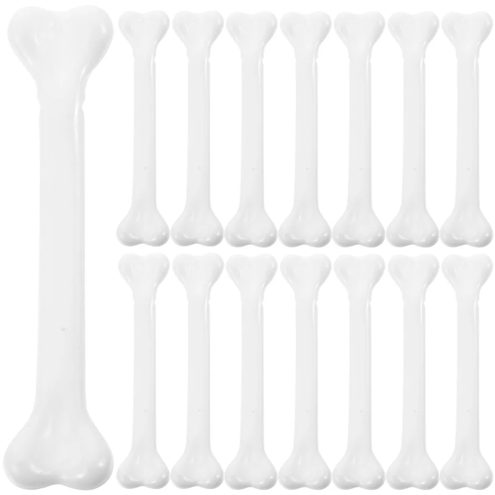 

24 Pcs Tabletop Bone Decor Fake Pillar Plastic Human Props Bones White Party Accessories