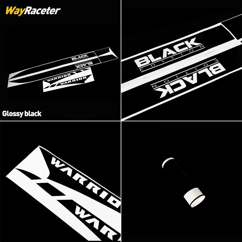 6 Pcs/Set Door Side Skirt Sticker Trunk Side Body Carbon Fiber Vinyl Decal For Nissan Navara 2026 NP300 D23 2025 2024 2015+