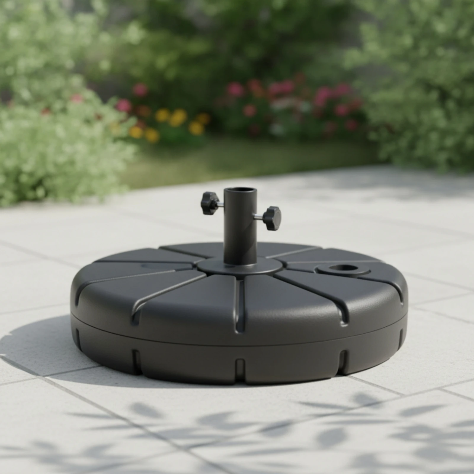 Umbrella Water Base Weatherproof Fillable Water Tank Base Patio Umbrella Stand Portable Long-Lasting for Poolside, Beach