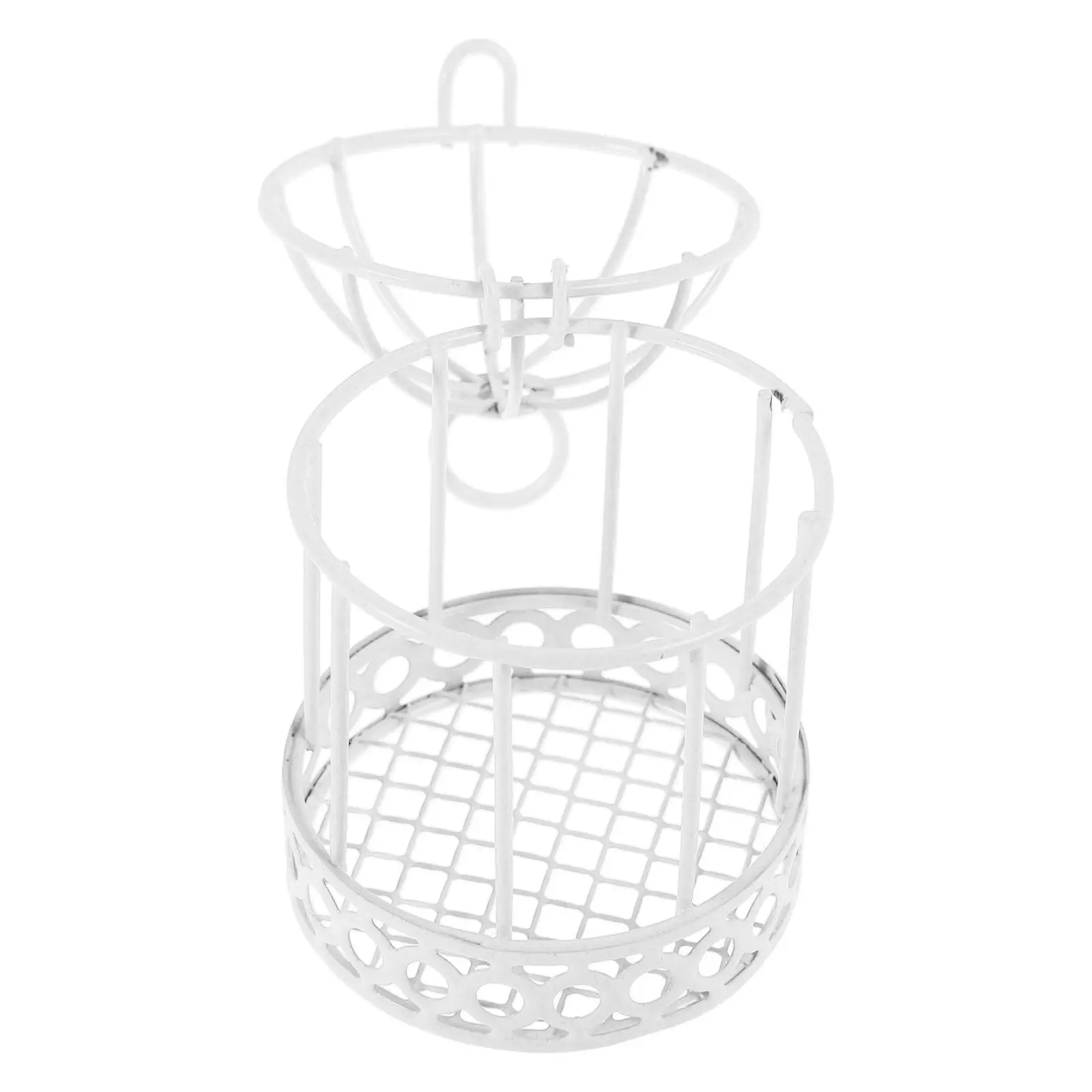 

Mini Birdcage C Iron Grid Storage Tray Earring Jewelry Holder Accessory Safe Ring Dish Decorative Home Trinket Plates