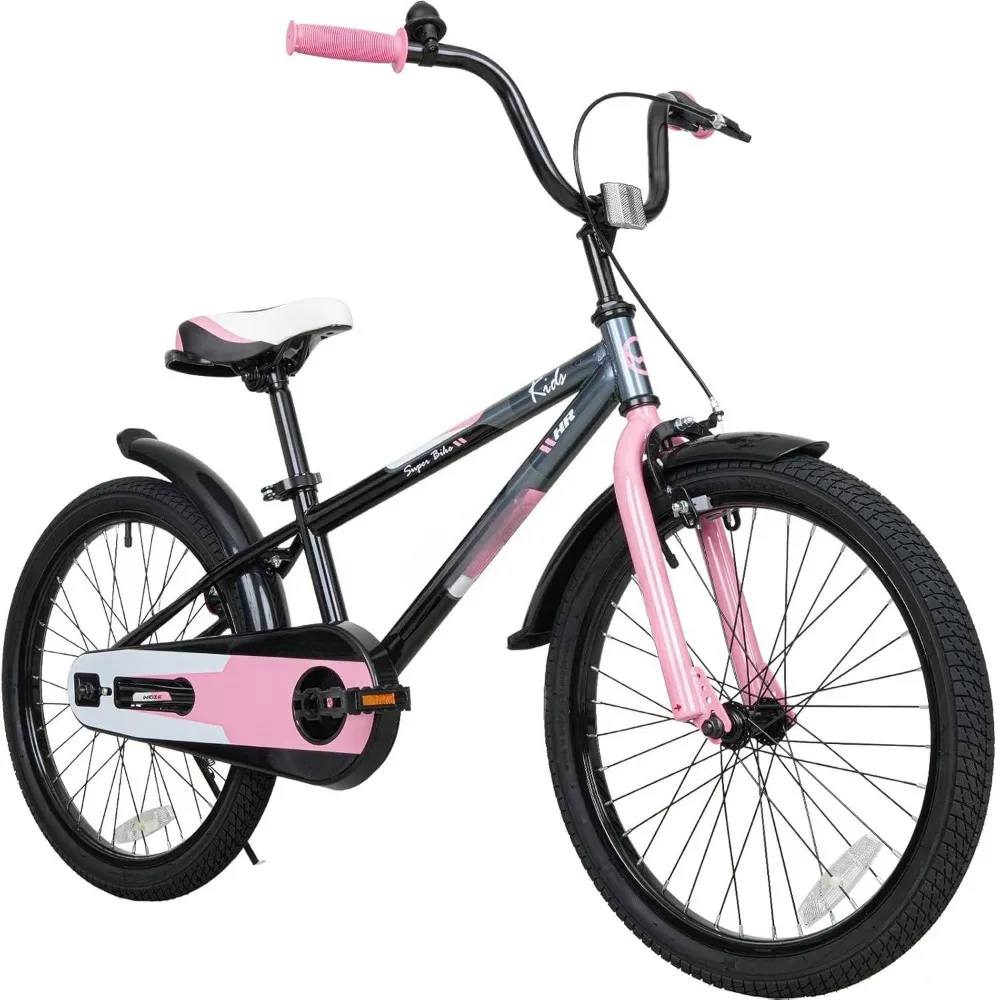 Bicicleta para Niños, Bicicleta Infantil para Niños y Niñas de 4 a 12 Años, Altura del Ciclista 41-62 Pulgadas, Ajustable, Personalizable