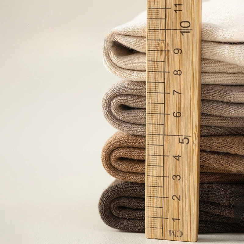 1/5 pares outono e inverno engrossado pelúcia quente terry meias inverno casa meias grossas dormir chão meias