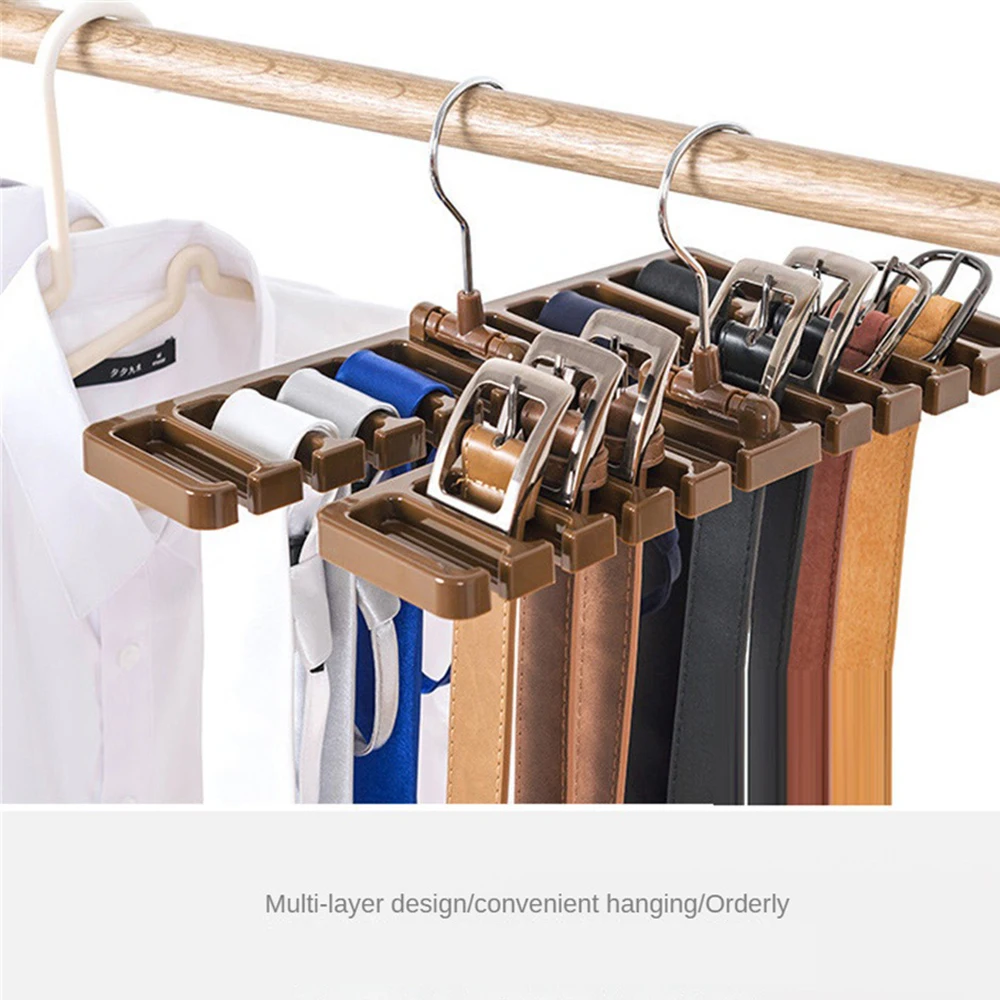 Tie Belt Hanger armadio cintura rotante Organizer Rack multifunzione sciarpa appendiabiti Home Closet portaoggetti accessori restra-32025'13