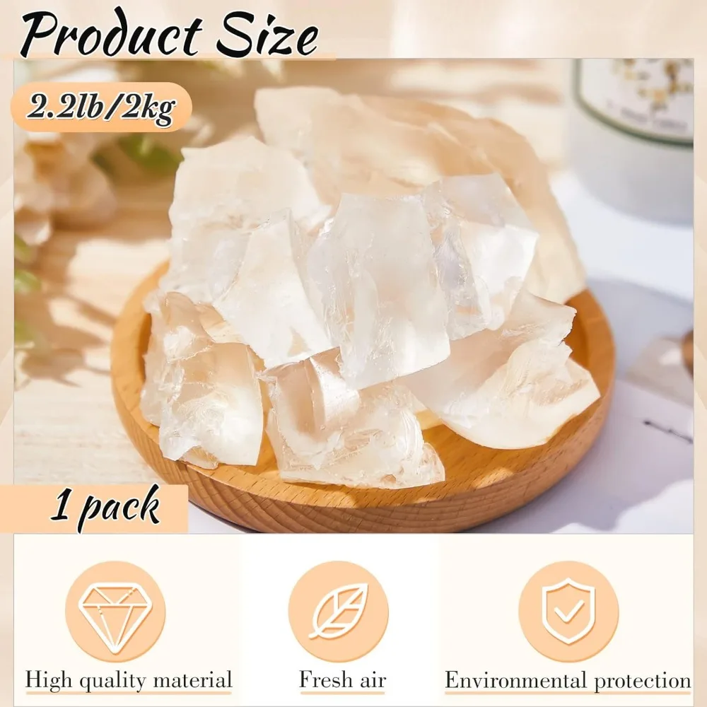 1 Pound (500g) jelly candle raw material for high-density transparent gel wax made from DIY candles