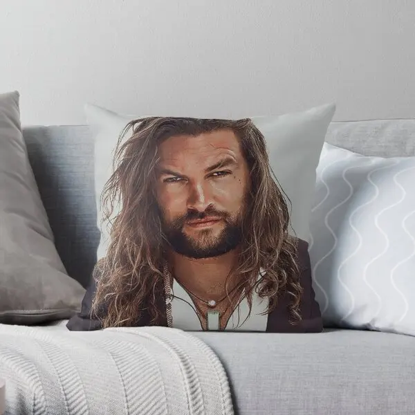 

Jason Momoa Printing Throw Pillow Cover Anime Fashion Bedroom Decor Fashion Case Comfort Car Home Pillows not include One Side