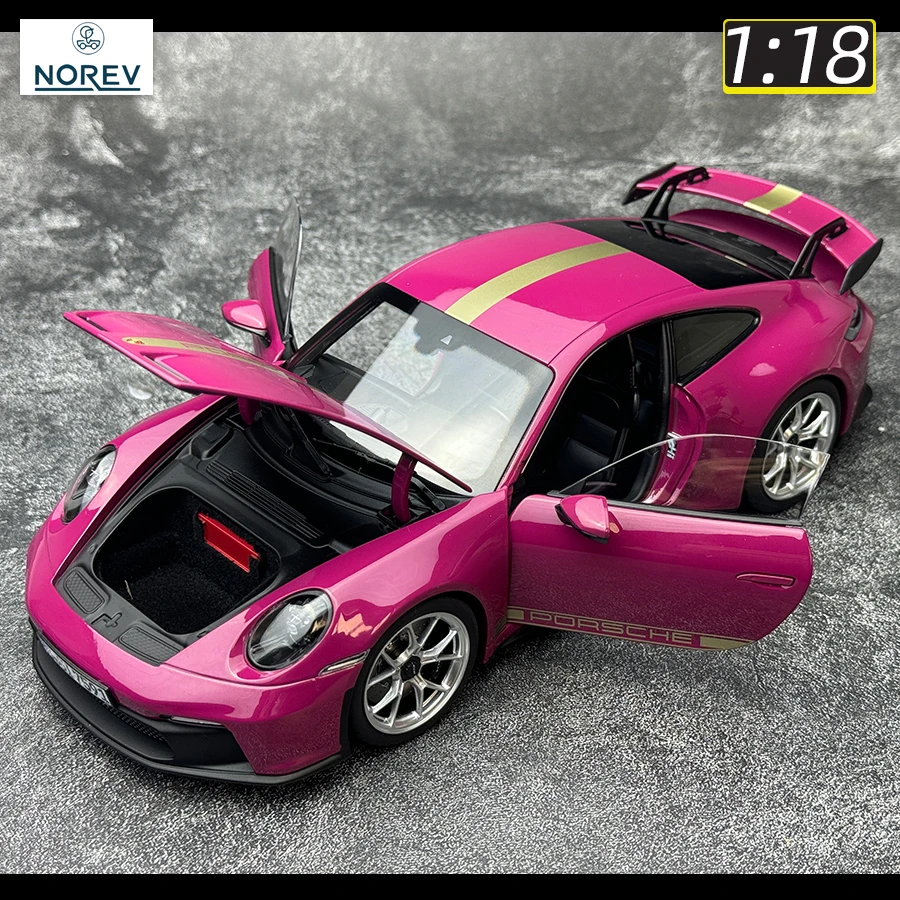 NOREV 1:18 scale New Porsche 911 992 GT3 2021 car model Sports car Metal car model Static display Holiday gift collection