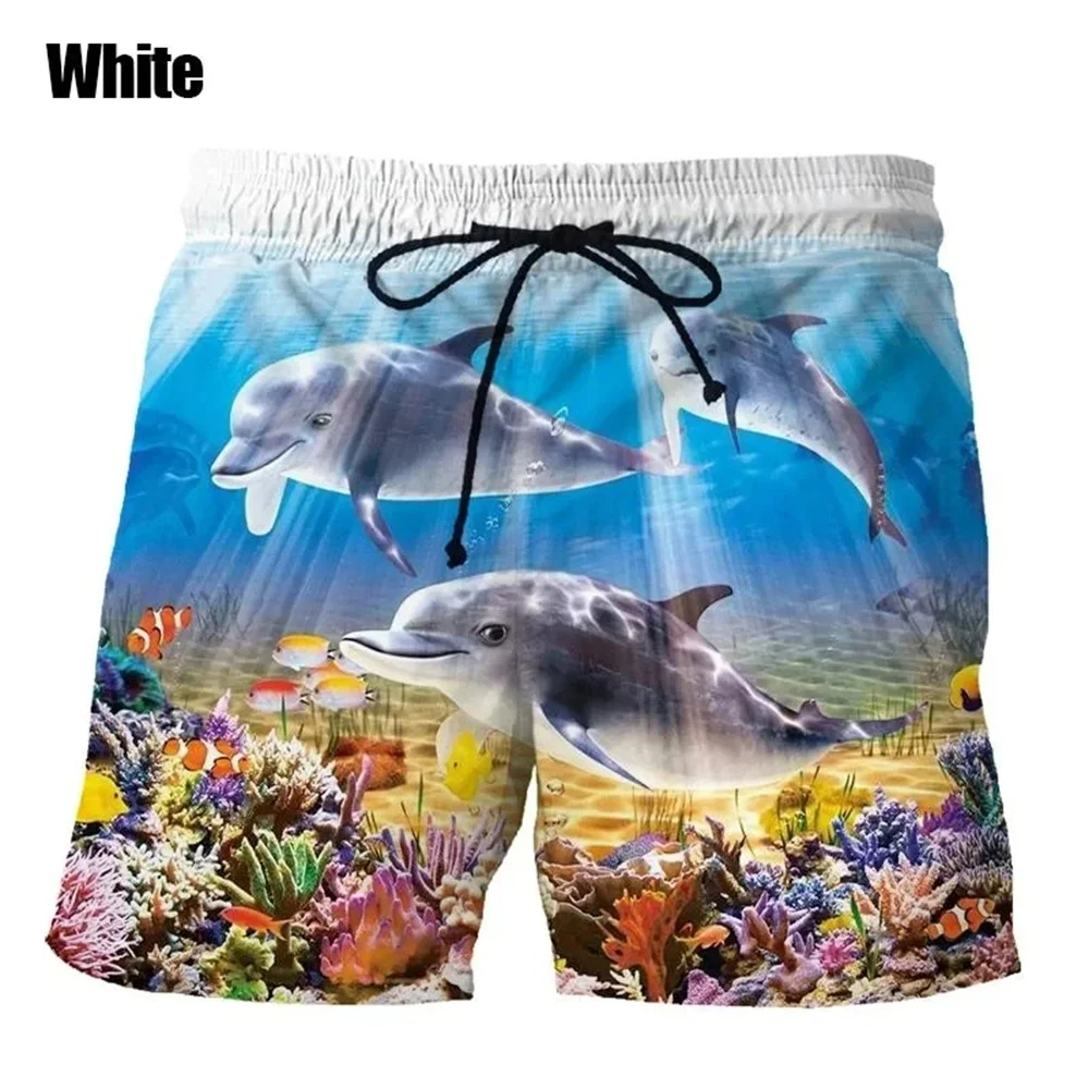 Zomer herenshorts Casual mode 3D-geprint dolfijnpatroon Strandshorts voor heren Hawaii Beach Party Casual herenshorts S-2XL