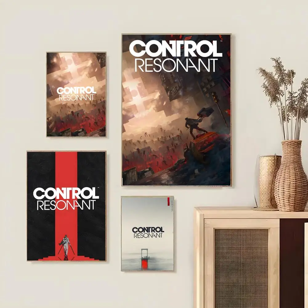 Video Game C-Control Resonant Poster Modern Canvas Wall Art High-Quality Print Poster For Hallway Living Room Home Decor