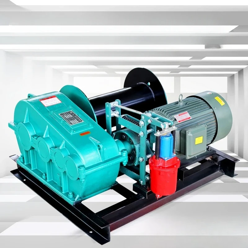 Heavy duty 380V winch, small multifunctional hydraulic pressure, 1 ton, 2 tons, 3 tons, 5 tons, 100 meter building lifting crane