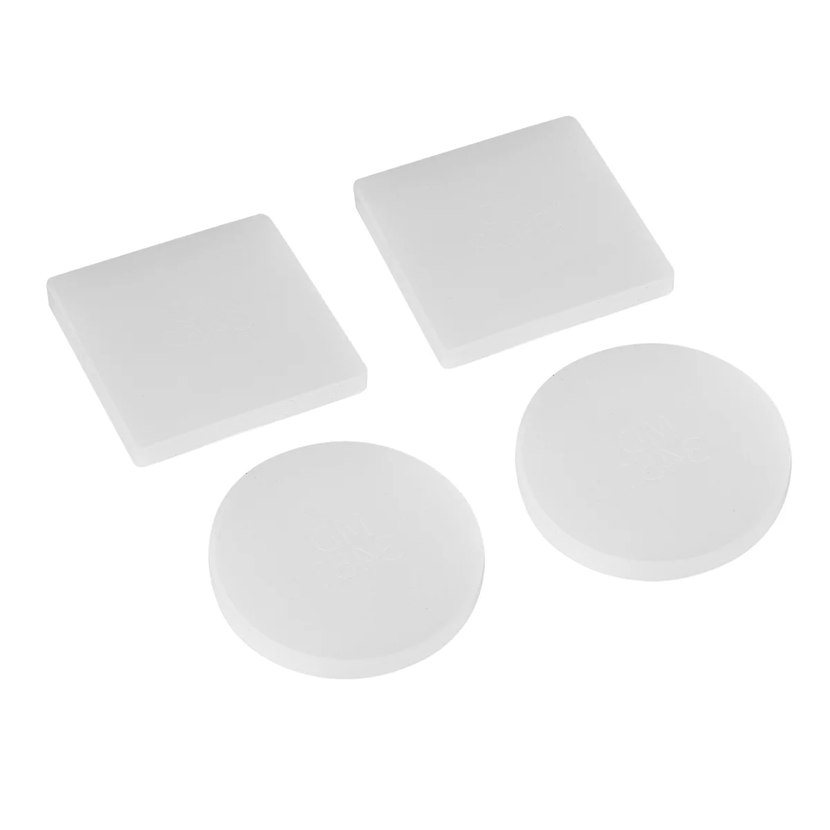De nieuwe 4-pack ronde en vierkante vorm Coaster Base siliconen mal hars mallen Epoxy UV DIY hars ambachtelijke huisdecoratie gereedschappen