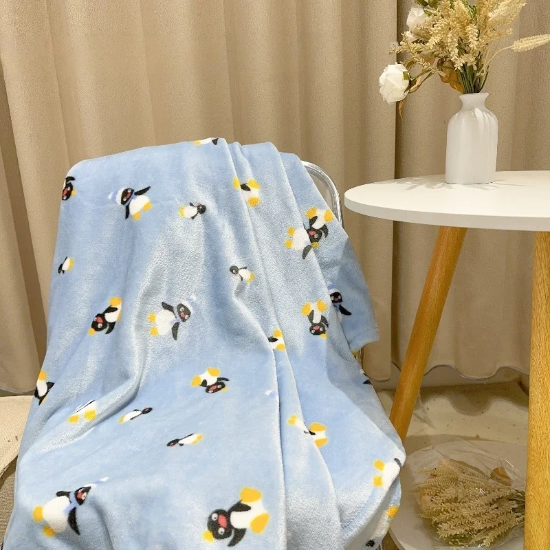

Cartoon Pingu Blanket Comfortable and Warm Air Conditioning Blanket Soft Sofa Dormitory Nap Blanket Boys and Girls Holiday Gifts