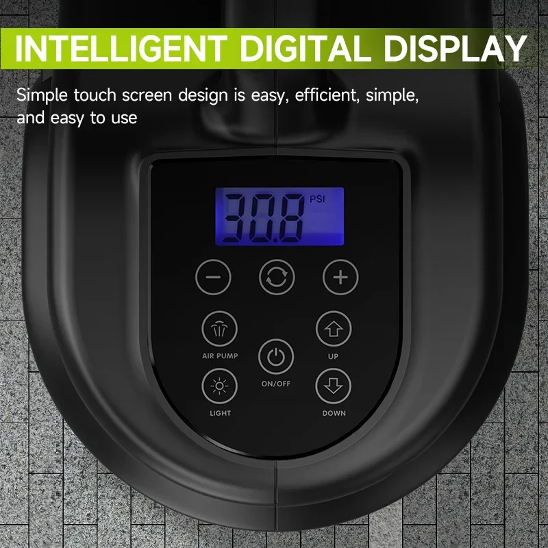Gato hidráulico SIHAO 12V 5T con bomba digital doble y llave eléctrica, juego de 450mm/doble cabezal 530mm, para reemplazo y reparación de neumáticos de SUV y coches