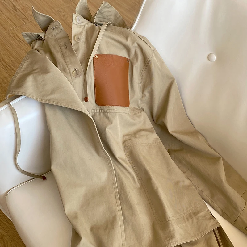 

Faionable Лоскутное пальто Jaet Medium ort Sle Шитье Wanted Ad Большая хлопковая застежка-молния Длинный цвет све