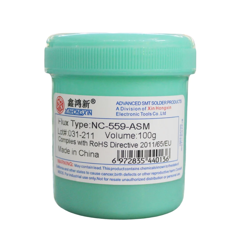 Hoge Kwaliteit NC-559-ASM 100G Loodvrije Soldeer Flux Pasta Voor Smt Bga Reballing Solderen Lasreparatie Pasta
