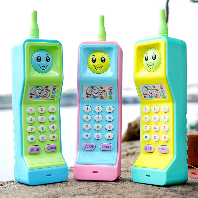 Kids Puzzle Toys Childhood Cute Big Brother Cell Phone With Light Music Phone Toys Puzzle Early Learning Multifunctional Phone