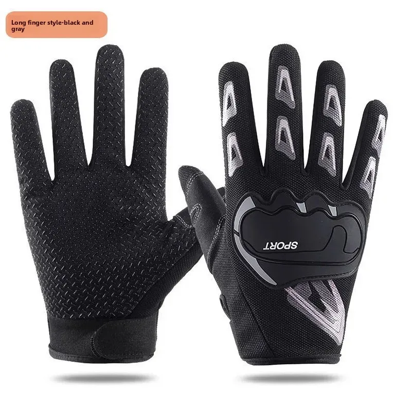قفازات ركوب الدراجات النارية في الهواء الطلق، مضادة للانزلاق، مقاومة للاهتراء، متوافقة مع قفازات الدراجات النارية الرياضية القابلة للتنفس #3