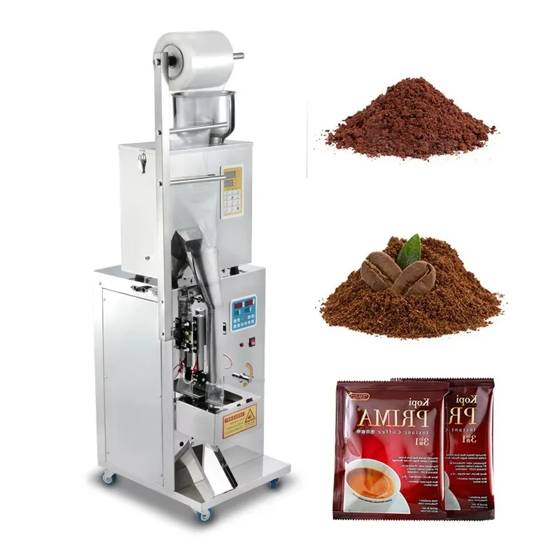 Plastic Roll Film Automatic Tube Spice grain Weigh Used Powder Pack Machine